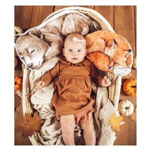 Babysteps Bavlnený detský dekoračný vankúšik LÍŠKA Rozměr: Klasický 35 x 23 cm