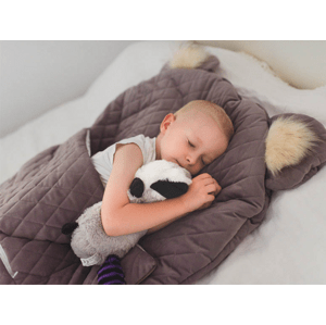 Kinder Hop Spací vak s uškami pre dojčatá aj staršie deti DREAM CATCHER hnedý Rozmer: 120x60 cm