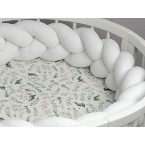 SenLove Zamatový mantinel pletený do vrkoča z 3 prameňov Zvoľte farbu: Biela, Rozmer: 180 cm
