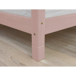 Benlemi Súprava prídavných nôh postele FOOTS Zvoľte farbu: Pastelovo ružová, Varianta: Pre postele o šírke do 120 cm (4 ks), Rozmer: 10 cm