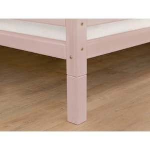 Benlemi Súprava prídavných nôh postele FOOTS Zvoľte farbu: Pastelovo ružová, Varianta: Pre postele o šírke do 120 cm (4 ks), Rozmer: 20 cm