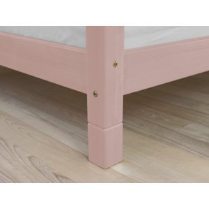 Benlemi Súprava prídavných nôh postele FOOTS Zvoľte farbu: Pastelovo ružová, Varianta: Pre postele o šírke 140 cm a viac (6 ks), Rozmer: 10 cm
