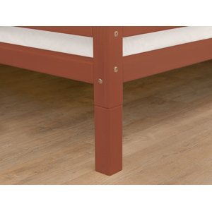 Benlemi Súprava prídavných nôh postele FOOTS Zvoľte farbu: Tehlová, Varianta: Pre nočný stolík NANOC (2 ks), Rozmer: 20 cm