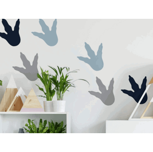 York Wallcoverings Samolepky na stenu DINOSAURI STOPY z vinylu