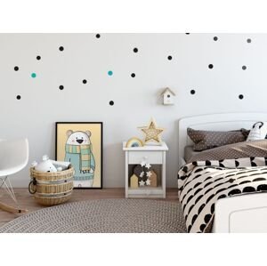 Pastelowe Love Nálepky na stenu PUNTÍKY do detskej izby Zvoľte farbu: Čierna