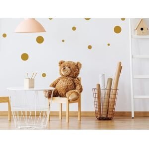 Pastelowe Love Nálepky na stenu do detskej izby PUNTÍKY Zvoľte farbu: Svetlo oranžová