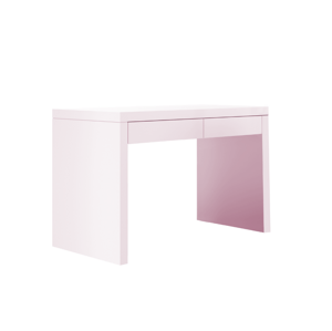 BAMI Písací stôl so šuplíkmi o šírke 120 cm SIMONE ružový