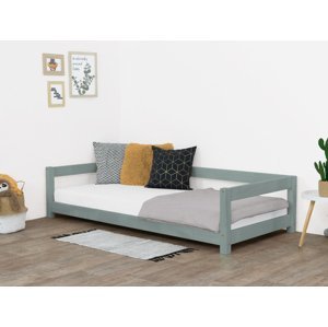 Benlemi Jednolôžková posteľ STUDY 90x200 cm + matrac METROPOLIS Zvoľte farbu: Šalviová zelená