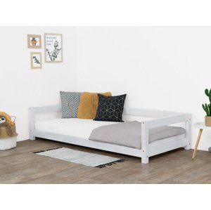 Benlemi Jednolôžková posteľ STUDY 90x200 cm + matrac METROPOLIS Zvoľte farbu: Svetlo sivá