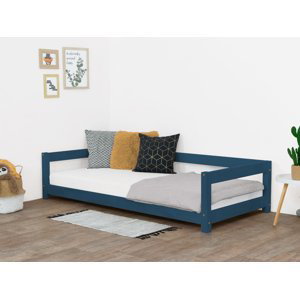 Benlemi Jednolôžková posteľ STUDY 120x200 cm + matrac METROPOLIS Zvoľte farbu: Námornícka modrá