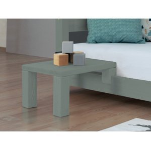 Benlemi Nočný stolík k latkovým posteliam NANOC Varianta: Bez prídavných nôh navyše, Zvoľte farbu hranolov: Šalviová zelená, Zvoľte farbu plôch: Šalv…