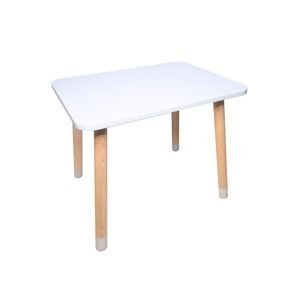 Manibox Drevený detský stolček + meno ZADARMO Zvoľte farbu: Biela, Zvoľte rozmer: 40x60 cm