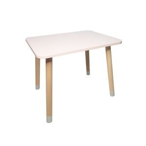 Manibox Drevený detský stolček + meno ZADARMO Zvoľte farbu: Ružová, Zvoľte rozmer: 40x60 cm