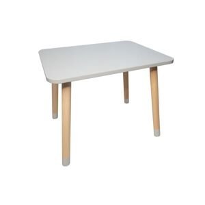 Manibox Drevený detský stolček + meno ZADARMO Zvoľte farbu: Sivá, Zvoľte rozmer: 60x60 cm