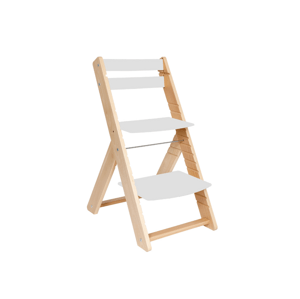 WOOD PARTNER Drevená rastúca stolička pre deti VENDY prírodná Zvoľte farbu: Biela