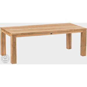 DEOKORK Záhradný masívny teakový stôl FLOSS RECYCLE (rôzne dĺžky) 220x100 cm