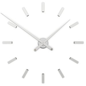Dizajnové nalepovacie hodiny Future Time FT9100SI Modular chrome 85cm