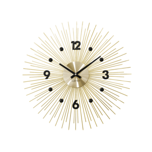 Nástenné hodiny LAVVU LCT1141 CRYSTAL Lines Zlaté, 49 cm