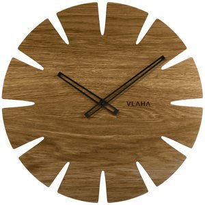 Dubové hodiny Vlaha s čiernymi ručičkami VCT1032, 45cm