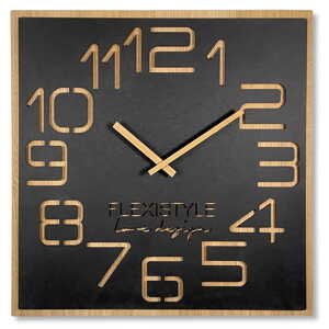 Nástenné hodiny Eko Digits z120-1matd-dx 60 cm, čierne