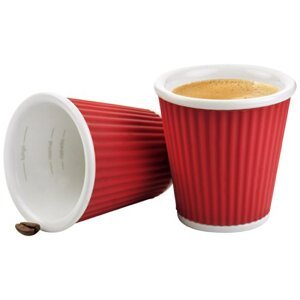 Kávové silikónové poháre 2x100ml, Paris 0624