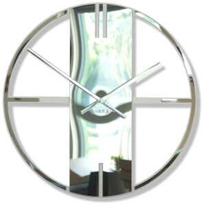 Nástenné hodiny Unique 50cm, Flexistyle z21f strieborná