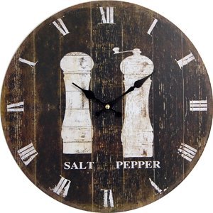 Nástenné hodiny hl Salt & Pepper 34cm