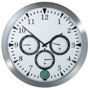 Nástenné hodiny DCF Alu, Renkforce, 40 cm