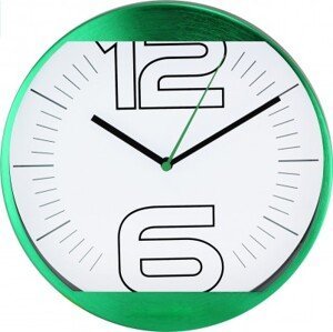 Nástenné hodiny MPM, 2487.40 - zelená, 25cm