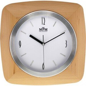 Nástenné hodiny MPM, 2714.53 - svetlé drevo, 32cm
