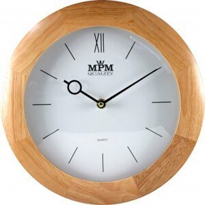 Nástenné hodiny MPM, 2829.53 - svetlé drevo, 28cm