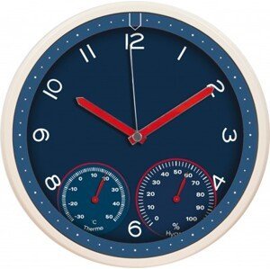 Nástenné hodiny MPM, 3084.30 - modrá, 31cm