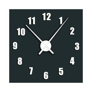 Nalepovacie nástenné hodiny, H12, 100cm
