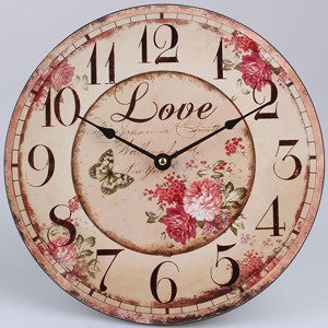 Nástenné hodiny HLC, Love, 30cm