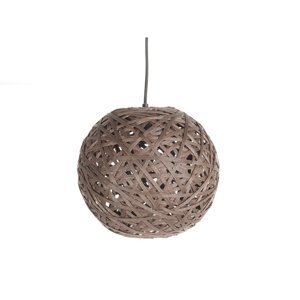 Závesná lampa Leitmotiv Nest round medium dark brown, 30cm