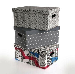 Krabica/box úložný kartónový ozdobný  45x30x21cm