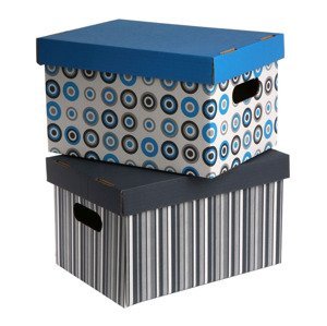 Krabica/box úložný kartónový ozdobný  31x22x19cm