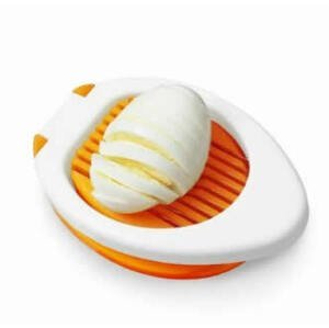 Krájač na vajíčka bielo-oranžový