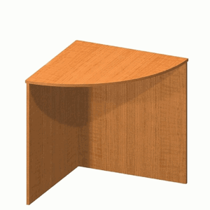 Stôl rohový oblúkový, čerešňa, TEMPO ASISTENT NEW 024