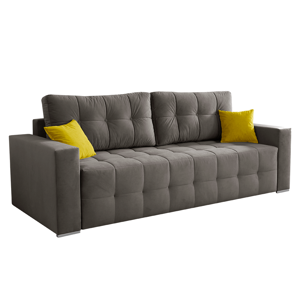 Pohovka Big sofa, hnedá/horčicová, AGIL