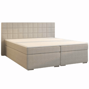 Boxspringová posteľ, 180x200, béžová, NAPOLI KOMFORT