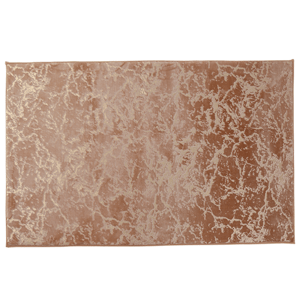 Moderný koberec, béžová/zlatý vzor, 140x200, RAKEL