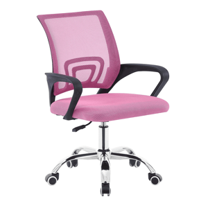 Kancelárska stolička, ružová/čierna, DEX 2 NEW