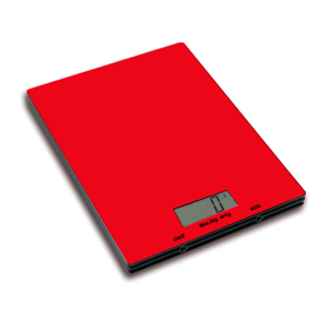 Digitálna kuchynská váha, červená, BORIA