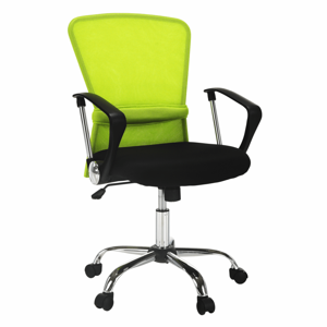 Kancelárske kreslo, zelená/čierna, AEX