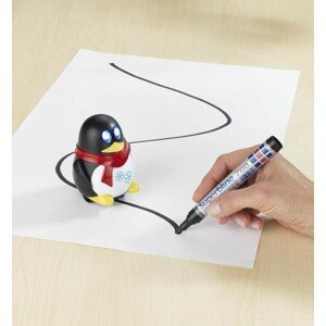 Magnet 3Pagen LED tučniak + fixka
