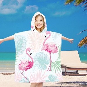 Detské pončo FLAMINGO farebné 60x120 cm