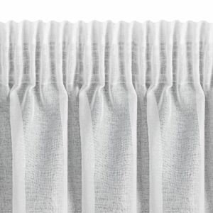 Záclona LENA na páske biela/strieborná 140x270cm 140x270