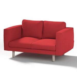 Dekoria Poťah na sedačku Norsborg (pre 2 osoby), červená - Scarlet red, Poťah na sedačku Norsborg (pre 2 osoby), Cotton Panama, 702-04