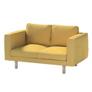 Dekoria Poťah na sedačku Norsborg (pre 2 osoby), matná žltá, Poťah na sedačku Norsborg (pre 2 osoby), Cotton Panama, 702-41